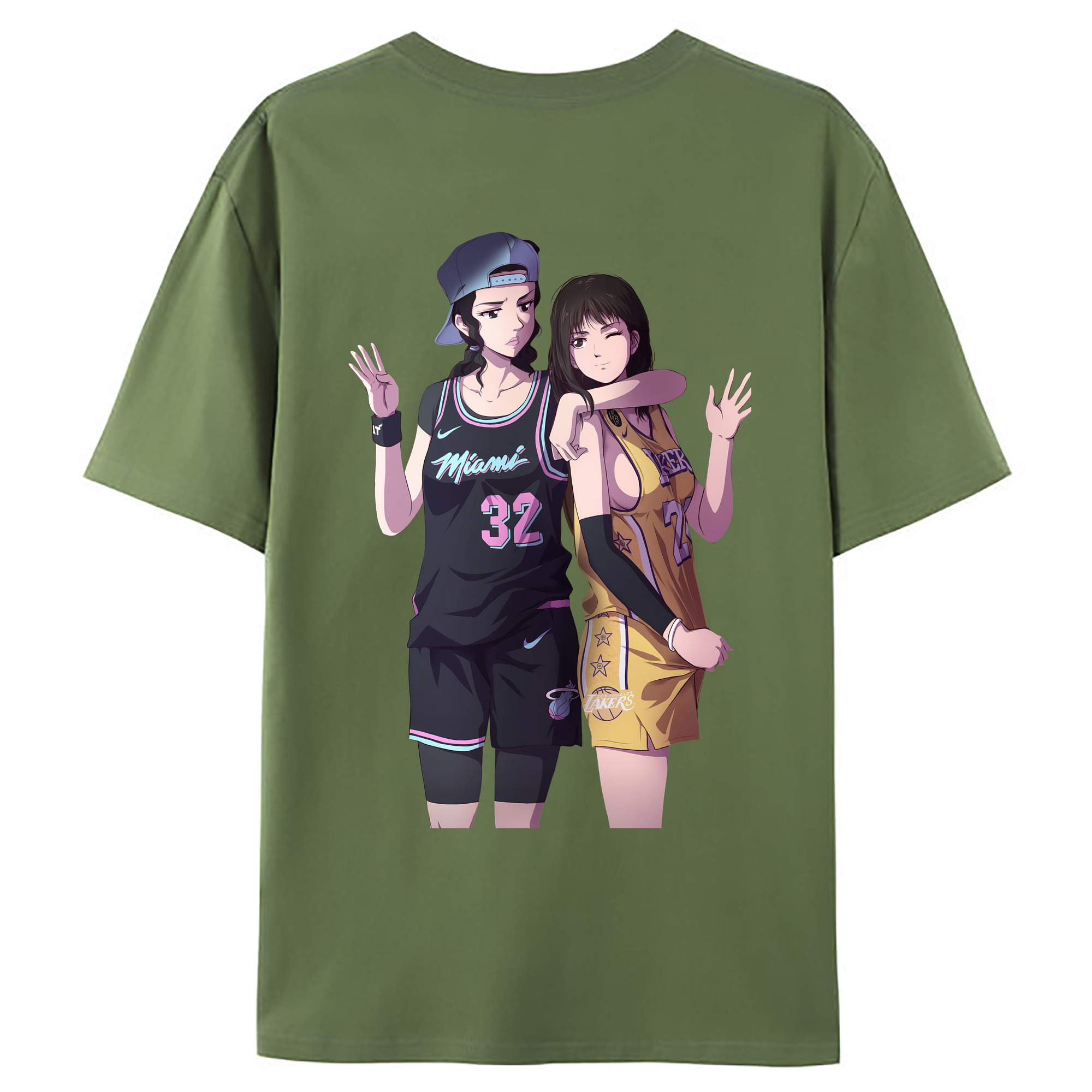 （画像用） SLAM DUNK／スラムダンク 綿100％ メンズ半袖Tシャツ（バックプリント） 通気性